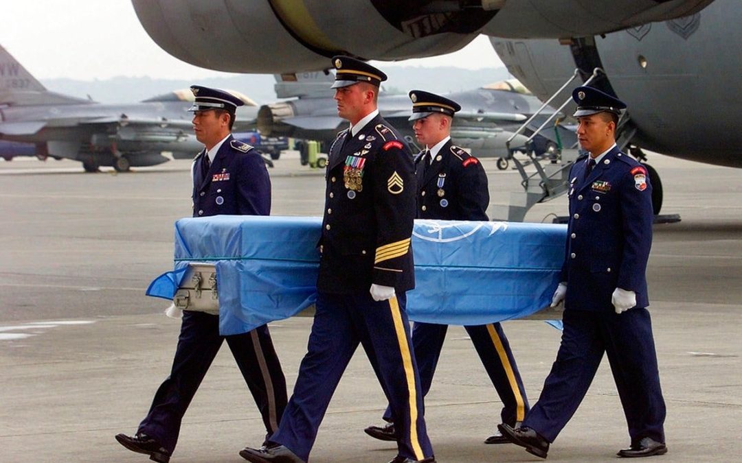 US sends coffins, flags to North Korean border to receive war remains