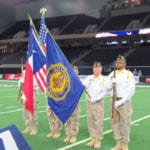 Dallas Rattlers Lacrosse Color Guard Presentation