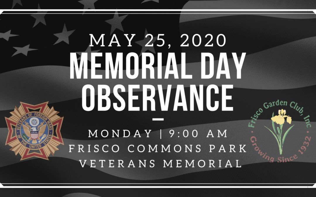 Memorial Day Observance in Frisco, Texas