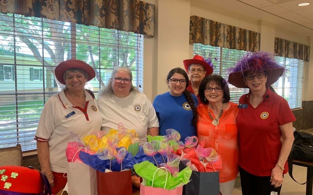 Auxiliary Holds ‘Red Hat Tea Party’ at Bonham Veterans Home
