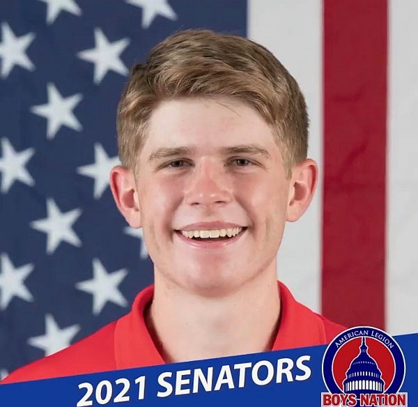 Thomas Davies, a 2021 Boys Nation Senator, attended the event in Washington, D. C.