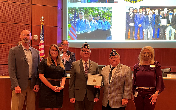 American Legion Post 178  Recognized By Frisco ISD Board of Trustees