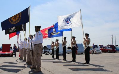 Post 178 and Lebanon Trail Navy Cadet Corp. Team Up To Present the Nation’s Colors at the Lone Star Corvette Classic