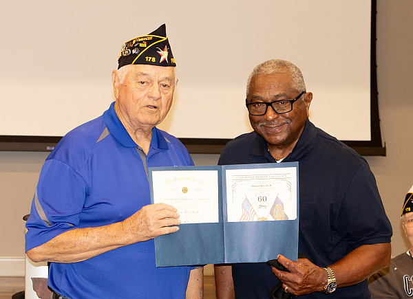 American Legion Post 178 Veteran Achieves Membership Milestone