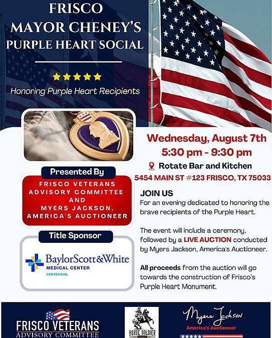 Mayor Cheney’s Purple Heart Social