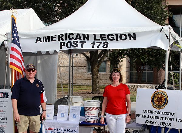 American Legion Post 178 Frisco Freedom Fest Booth