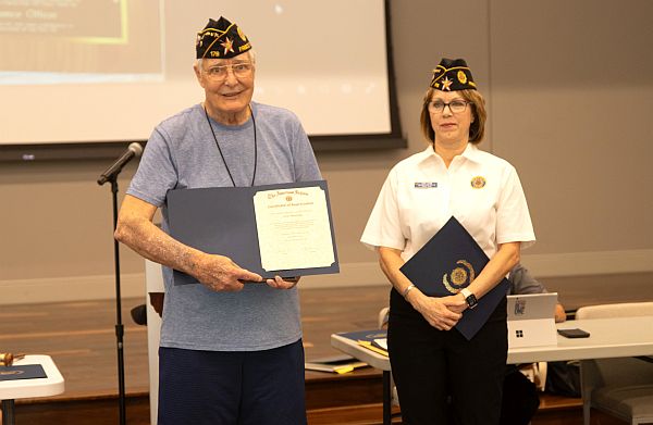 Post 178 Honors Former Finance Officer