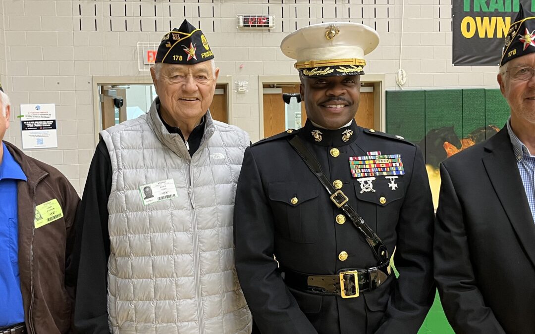 Post 178 Officers Attend Annual NJROTC Inspection