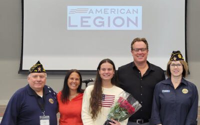 Scarlett Sweckard recognized at April Membership Meeting