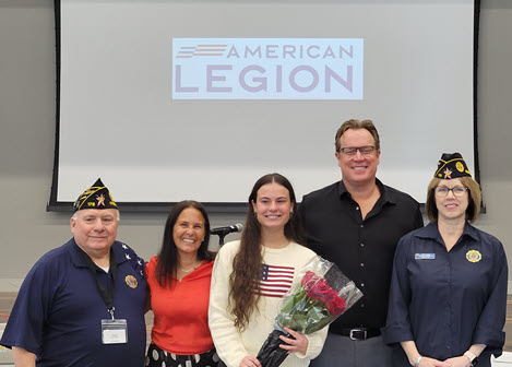 Scarlett Sweckard recognized at April Membership Meeting