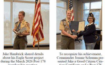 BSA Troop 1260 Eagle Scout Shares Project Details with Frisco Post 178